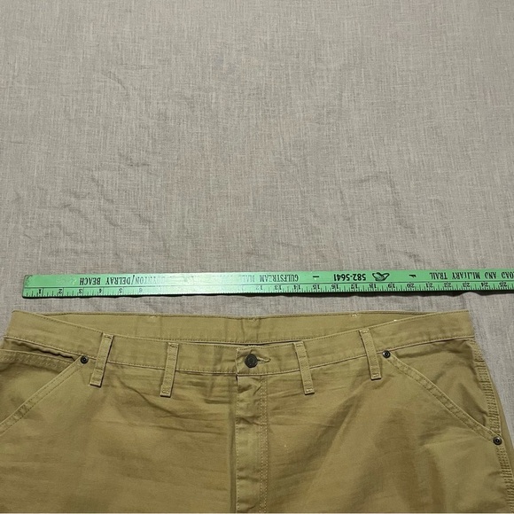 Wrangler Men's Khaki Carpenter Work Pants Size 46 Big and Tall Durable GUC - Picture 4 of 7